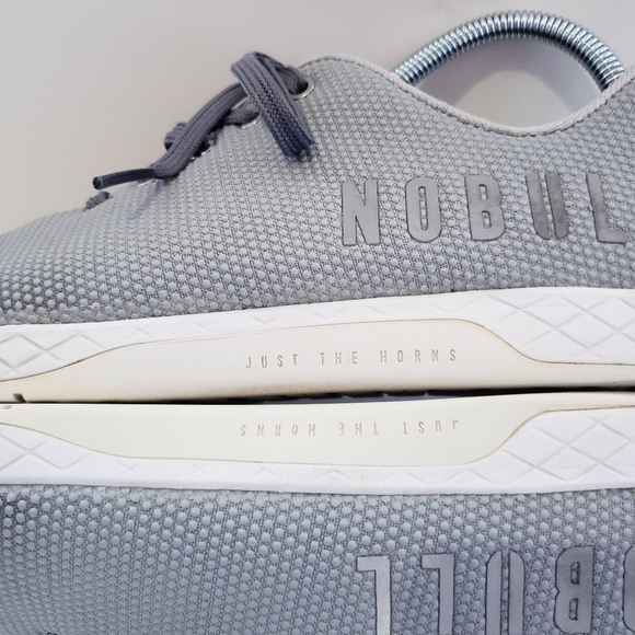 NOBULL SUPER FABRIC GRAY LOW TRAINING SHOES SNEAKER MEN'S 9 Women's 10.5 - Picture 3 of 10